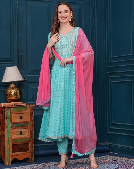 Women Flared Kurta Set Price in India