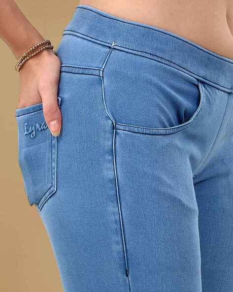 Buy Blue Jeans Jeggings for Women by Lyra Online Ajio