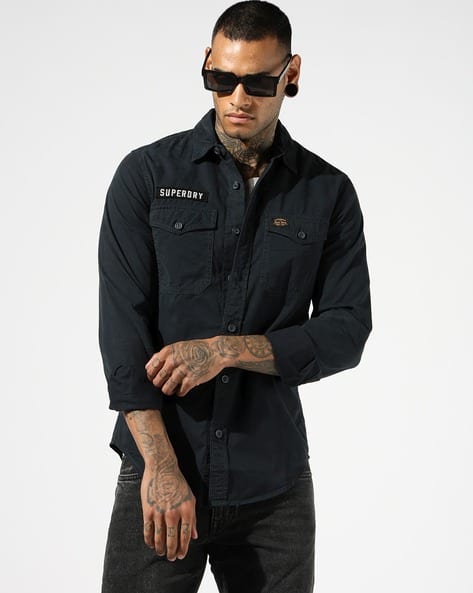 【D.Nart.Ampta】 tuck detail shirt black D.Nart.Ampta】 tuck detail shirt black