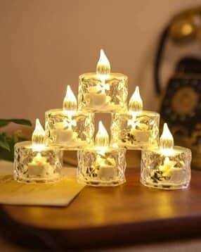 homesake Set of 6 Diamond-Shape Flameless Candles-picture-51
