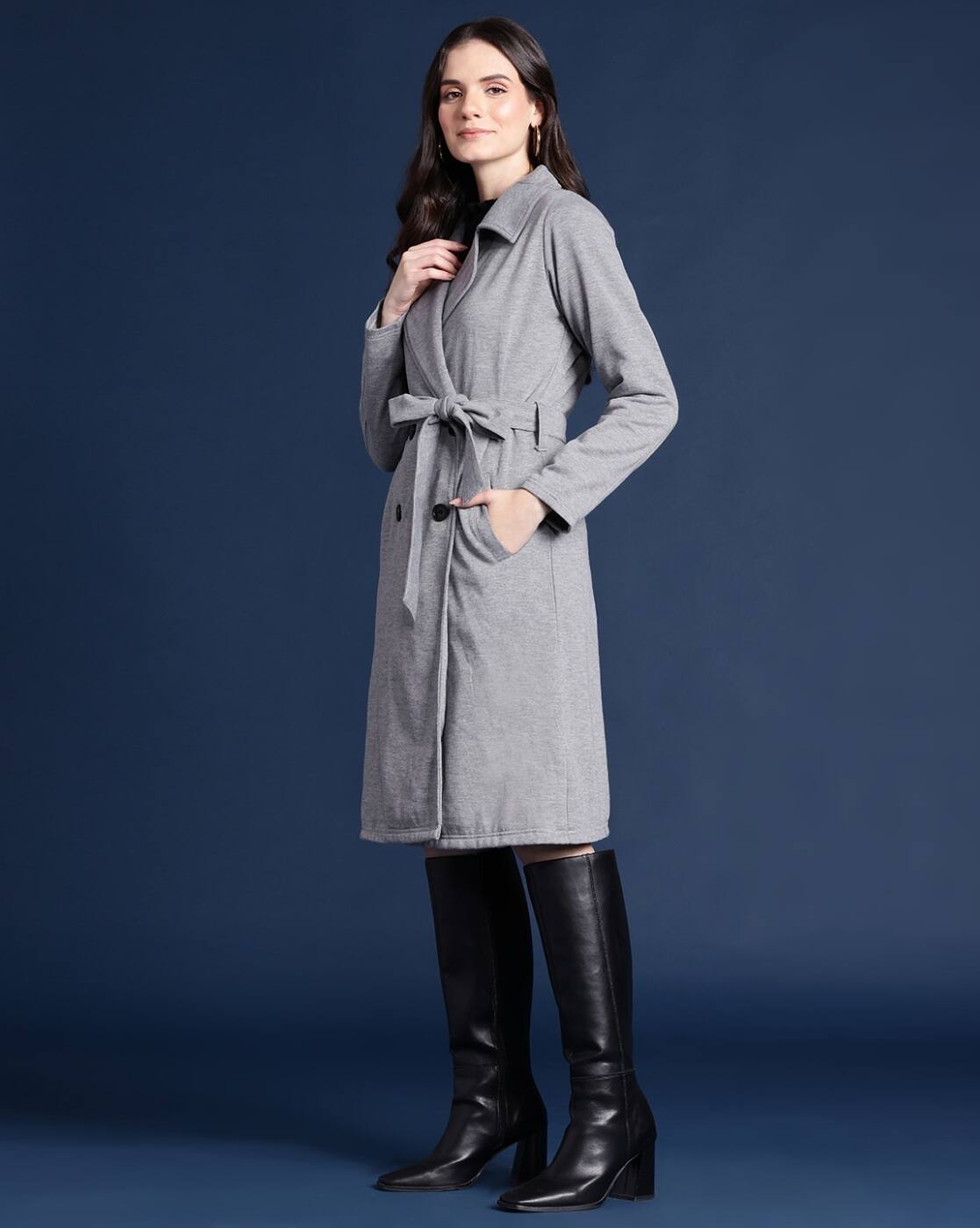 Buy Grey Jackets & Coats for Women by Alsace Lorraine Paris Online