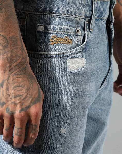 Naruto Straight 90s Mid-Rise Lightly Washed Jeans