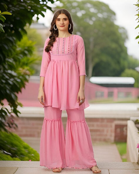 Women Flared Kurta Set