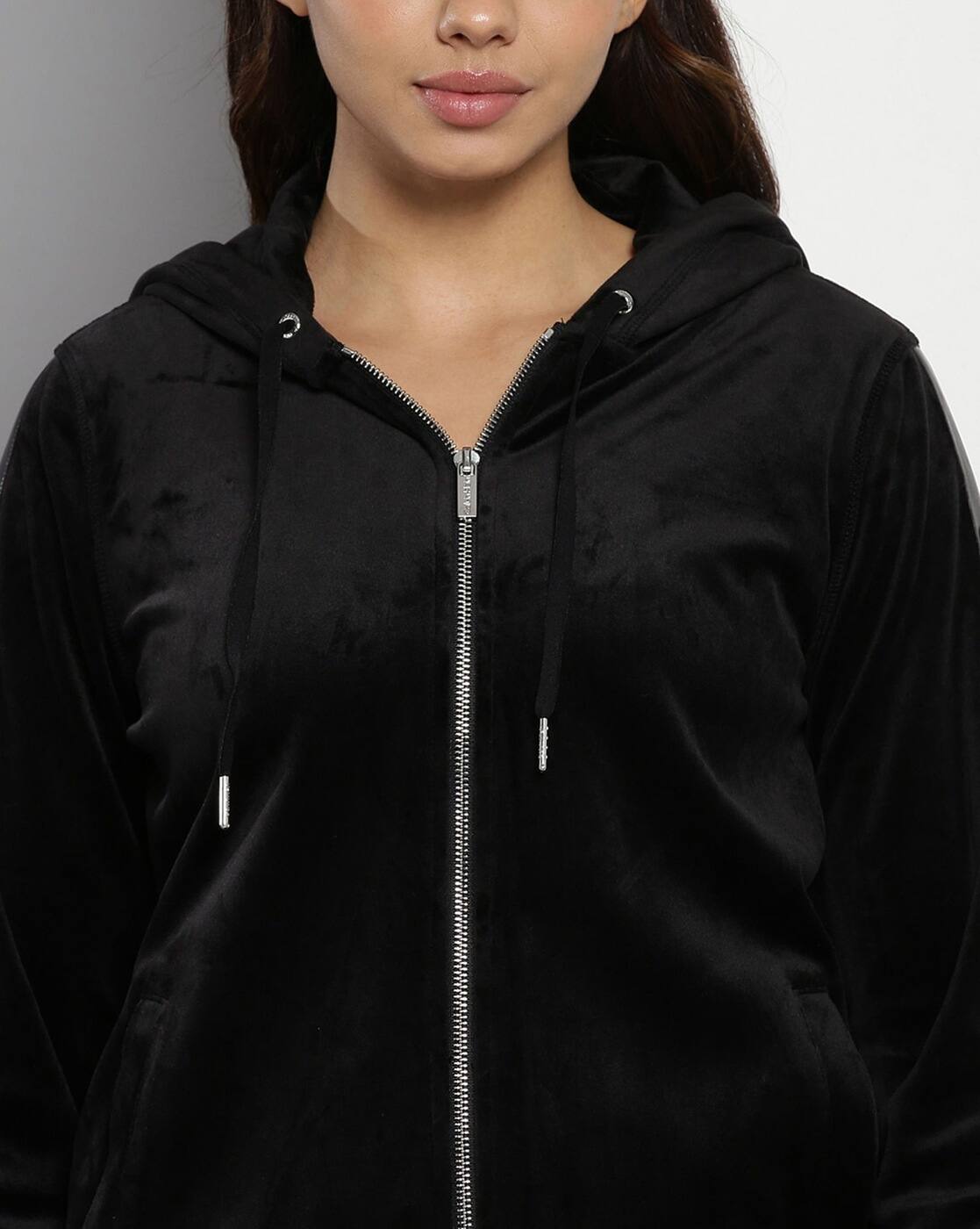 Cropped Velvet Zip Up Sweater Vinny Relaxed Fit Zip Up Velvet