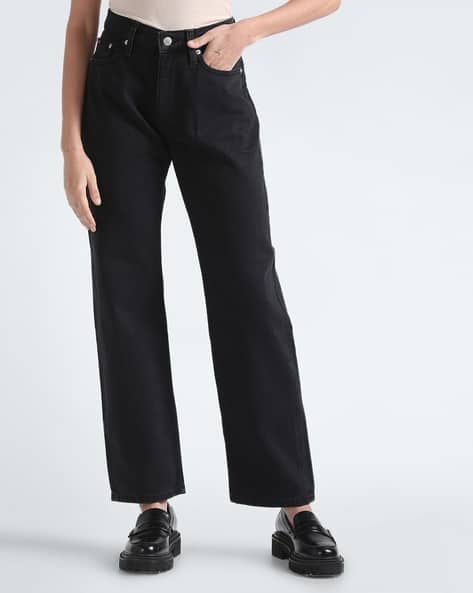 Calvin Klein Jeans Women Low-Rise Straight Jeans