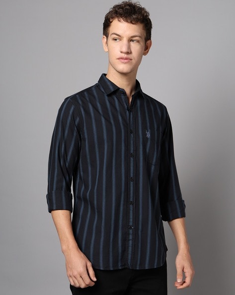 Men Striped Tailored Fit Shirt