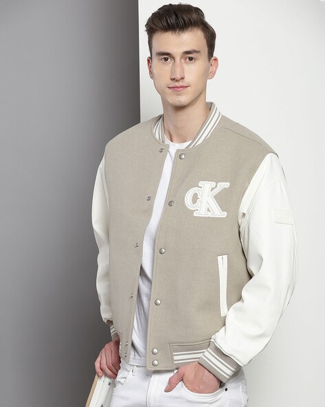 Buy Grey White Jackets Coats for Men by Calvin Klein Jeans Online Ajio