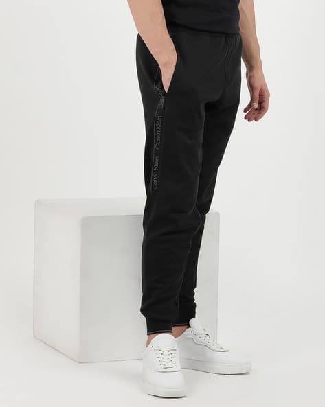 Men Logo Tape Joggers with Insert Pockets