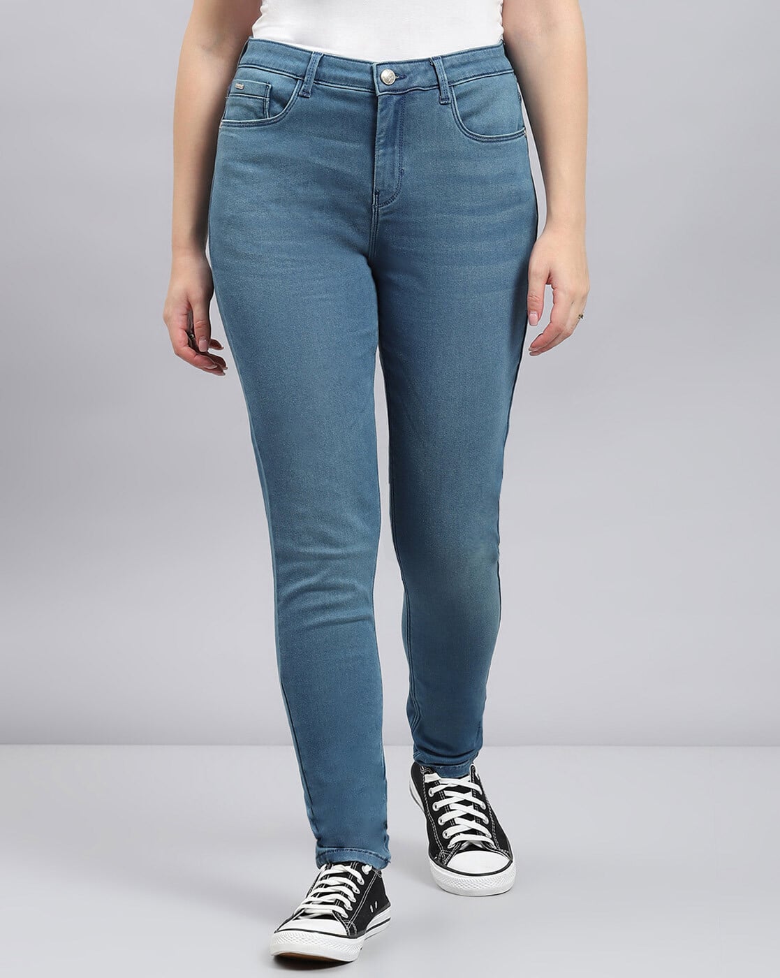 Buy Blue Jeans Jeggings for Women by Monte Carlo Online Ajio