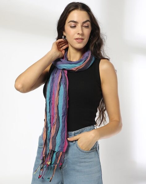 Women Striped Scarf Price in India