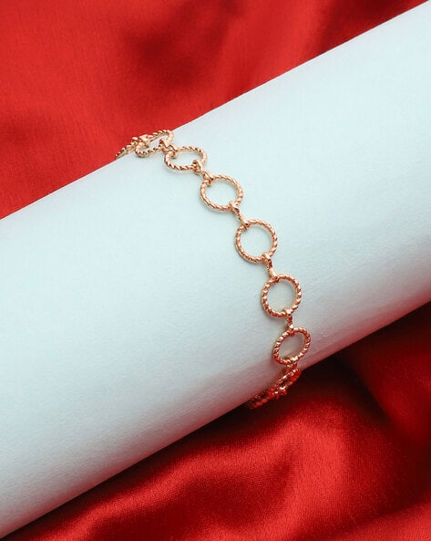 Elle Women Gold-Plated Link Bracelet