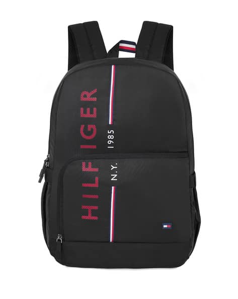 black tommy hilfiger mini backpack Kids' TH Establishd Logo Crafted from high Monogram Plaque Backpack | Tommy