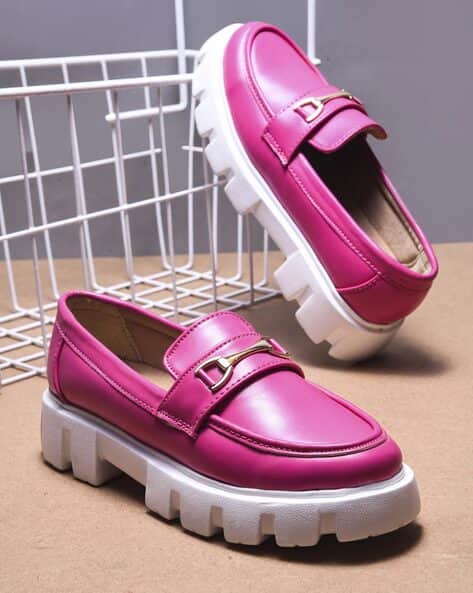 Women Loafers with Patent Leather Upper