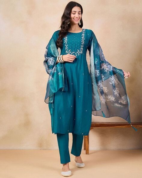 Women Straight Kurta Set Price in India