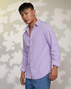 Buy Purple Shirts for Men by Campus Sutra Online | Ajio.com