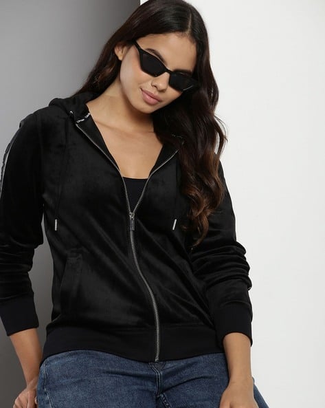 Women Logo Tape Regular Fit Hoodie