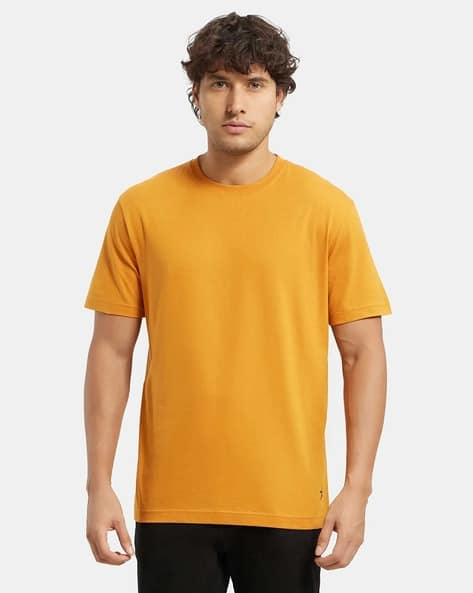 Regular Fit 2714 Super Combed Cotton Rich Round-Neck Half Sleeve T-Shirt