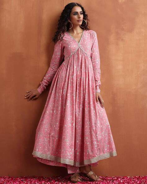 Women Floral Kurta Set Price in India