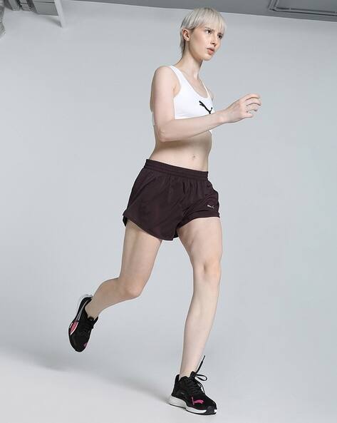 Puma Women Brand Print Running Shorts