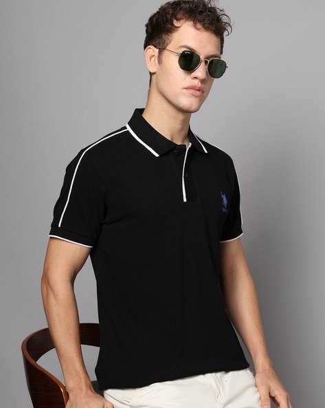 Men Slim Fit Polo T-Shirt