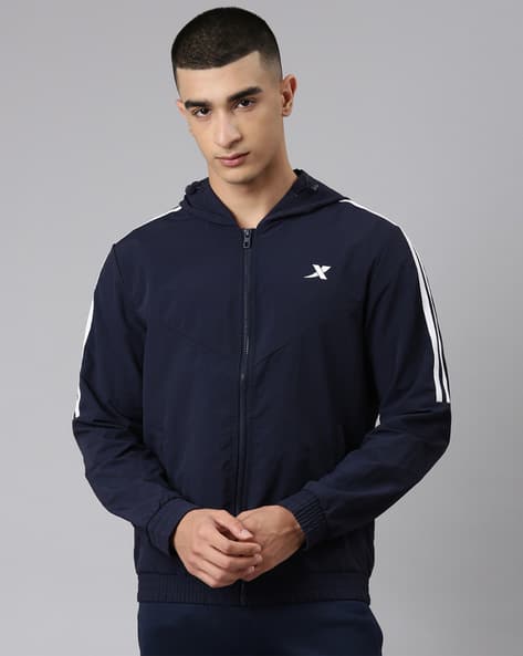 Buy Xtep Men Regular Fit Zip-Front Jacket Online | Ajio.com