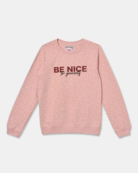 Buy Pink Sweatshirts Hoodie for Girls by R&B Online