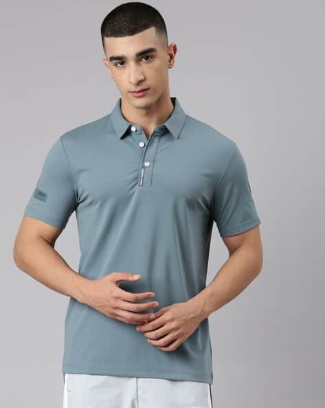ultimus Offset Button Polo Shirt グレー 半袖 Buy Xtep Men Regular Fit Polo T-shirt Online | Ajio.com