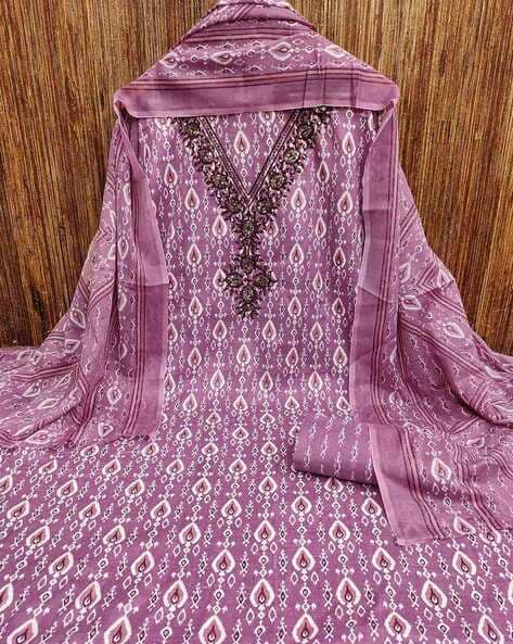 Self-design Unstitched Dress Material Price in India