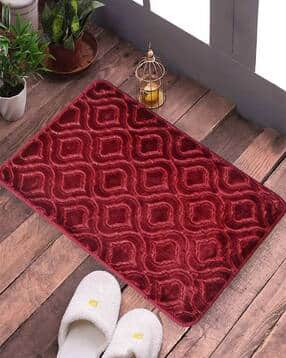fabinaliv Geometric Patterned Ultra Soft Antiskid Door Mat-picture-19