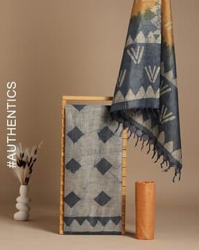 Hand Batik Dyed Cotton 3-Piece Dress Material-image-44
