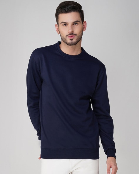 Buy Indigo Sweatshirt Hoodies for Men by AAITHAN Online Ajio