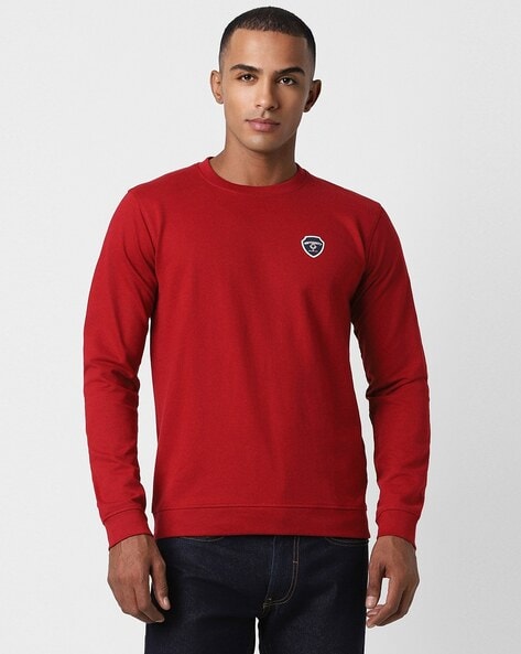 Peter england red sweatshirt sale