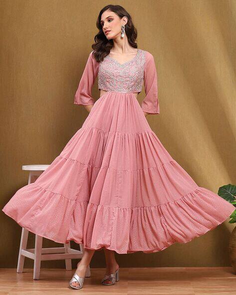 sachin and babi light blue dress Wine Metallic Shirred Waist Tiered Midi Stretch Dress