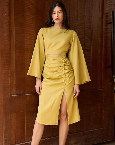 Buy Lime Green Dresses for Women by Shades of Sabi Online | Ajio.com