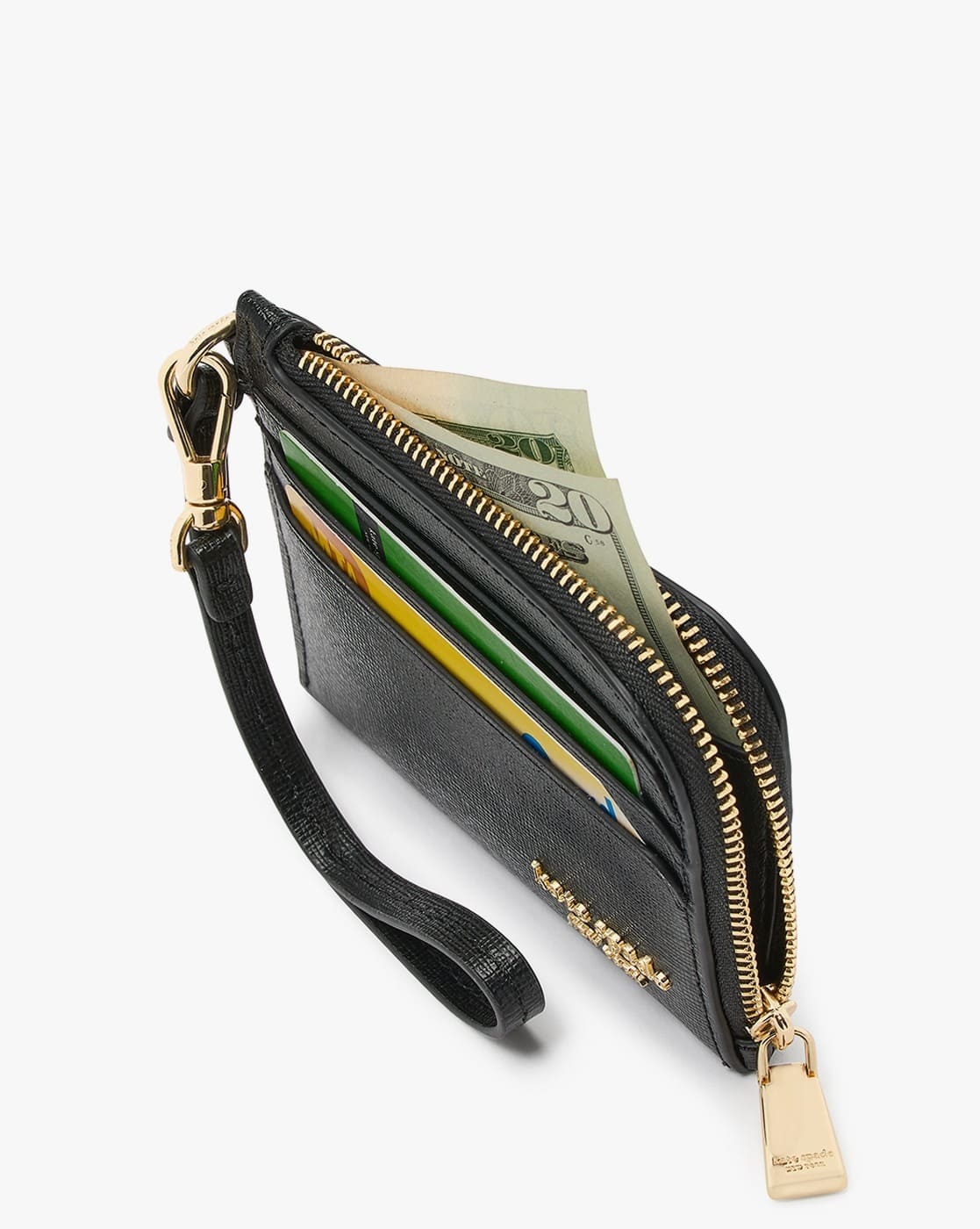 Buy KATE SPADE Devin Coin Card Case Wristlet | Black Color Women