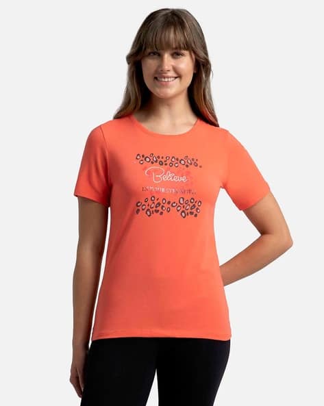 Buy Peach Tops Tshirts for Women by Jockey Online