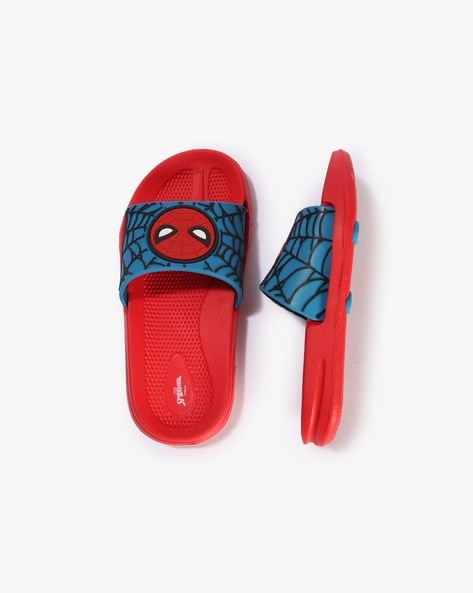 Disney Boys Spider-Man Pattern Slides