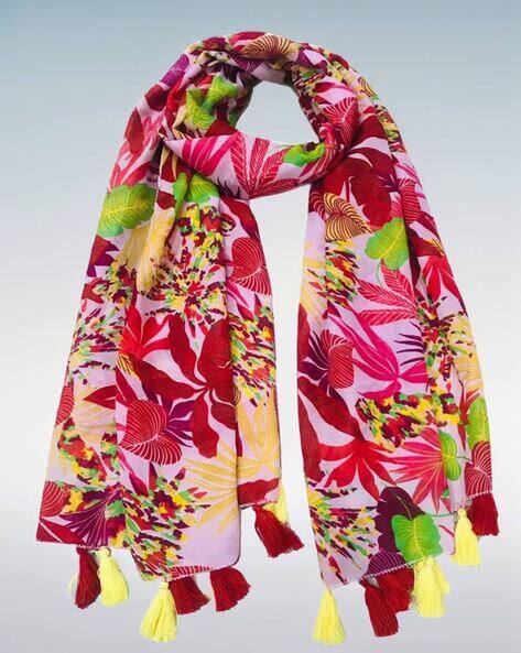 Buy Red Stoles Scarves for Women by ZIVA FASHION Online