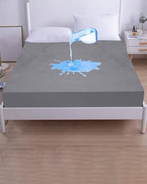 gadda co Terry Cotton Waterproof Twin Bed Mattress Protector Cover-picture-24