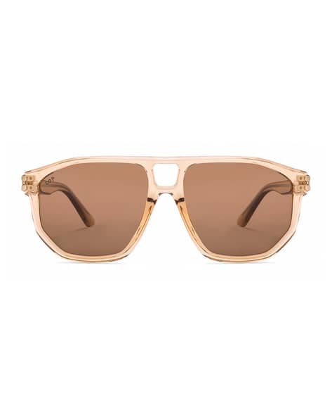 Buy Brown Brown Transparent Sunglasses for Men by Lenskart Studio