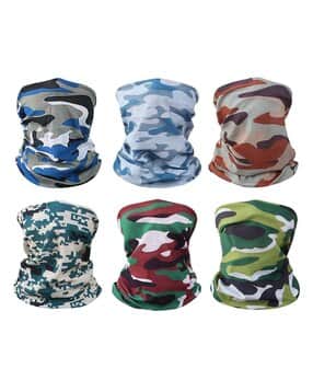 Pack of 6 Men Camouflage Bandanas-image-35