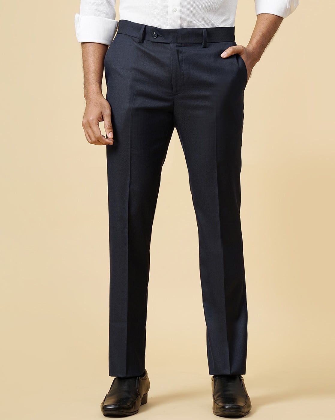 Buy Blue Trousers Pants for Men by Metal Online