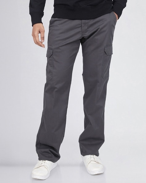 Men Straight Fit Cargo Pants