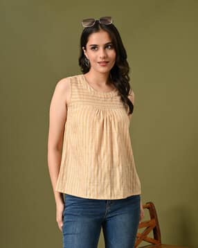 deckedup Women Relaxed Fit Straips Top-picture-32