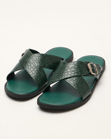 Buy Green Sandals for Men by THE BEAR HOUSE Online - Main Image