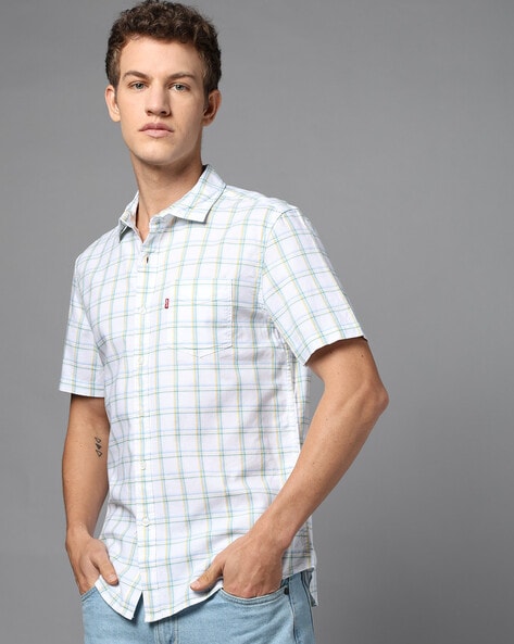 Levis Men Checked Regular Fit Shirt