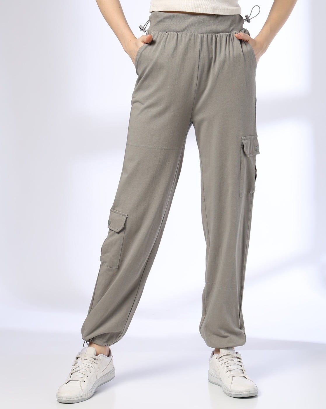 Buy Grey Track Pants for Women by Teamspirit Online