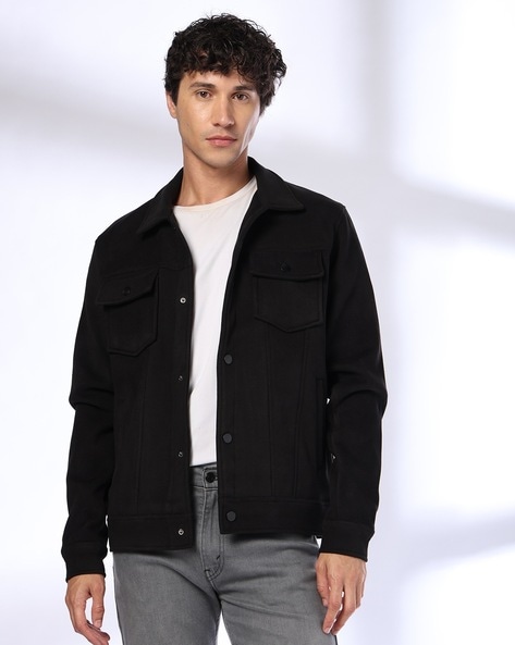 Men Slim Fit Trucker Jacket