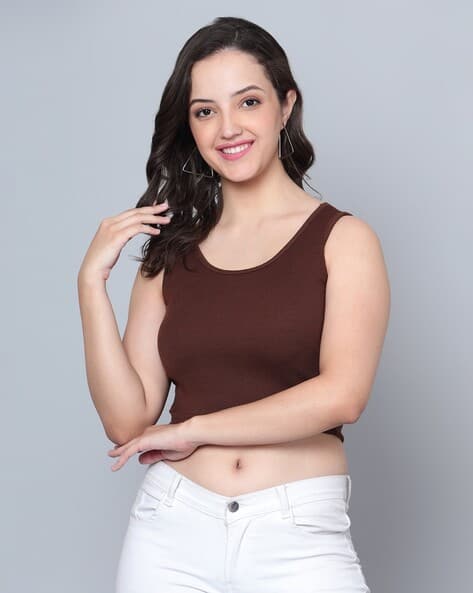 Buy Brown Tops for Women by Fashion And Youth Online
