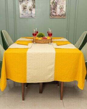 urban space Cotton Waffle Weave Dining Table Cover-picture-51